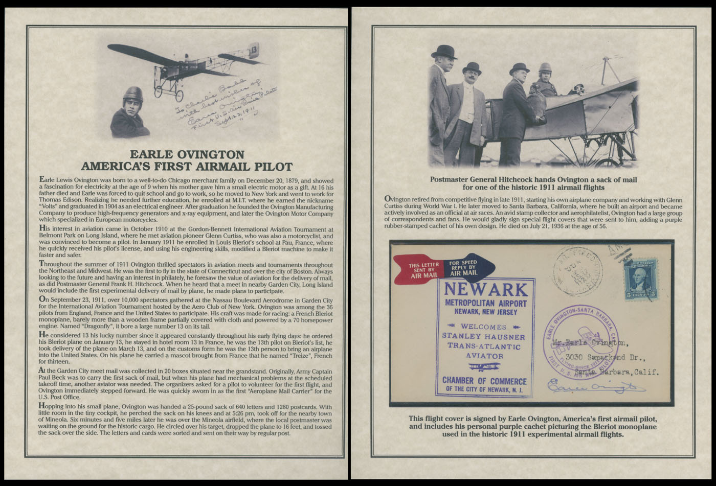 Lot 10 - autographs of famous people The Frank M. Rudon Collection -  Raritan Stamps Inc. Live Bidding Auction #89
