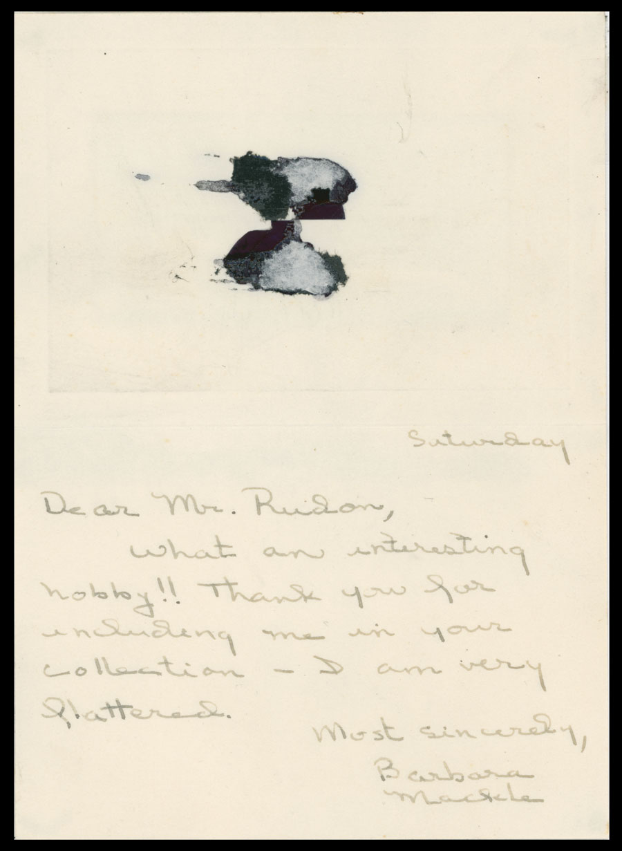 Lot 12 - autographs of famous people The Frank M. Rudon Collection -  Raritan Stamps Inc. Live Bidding Auction #89