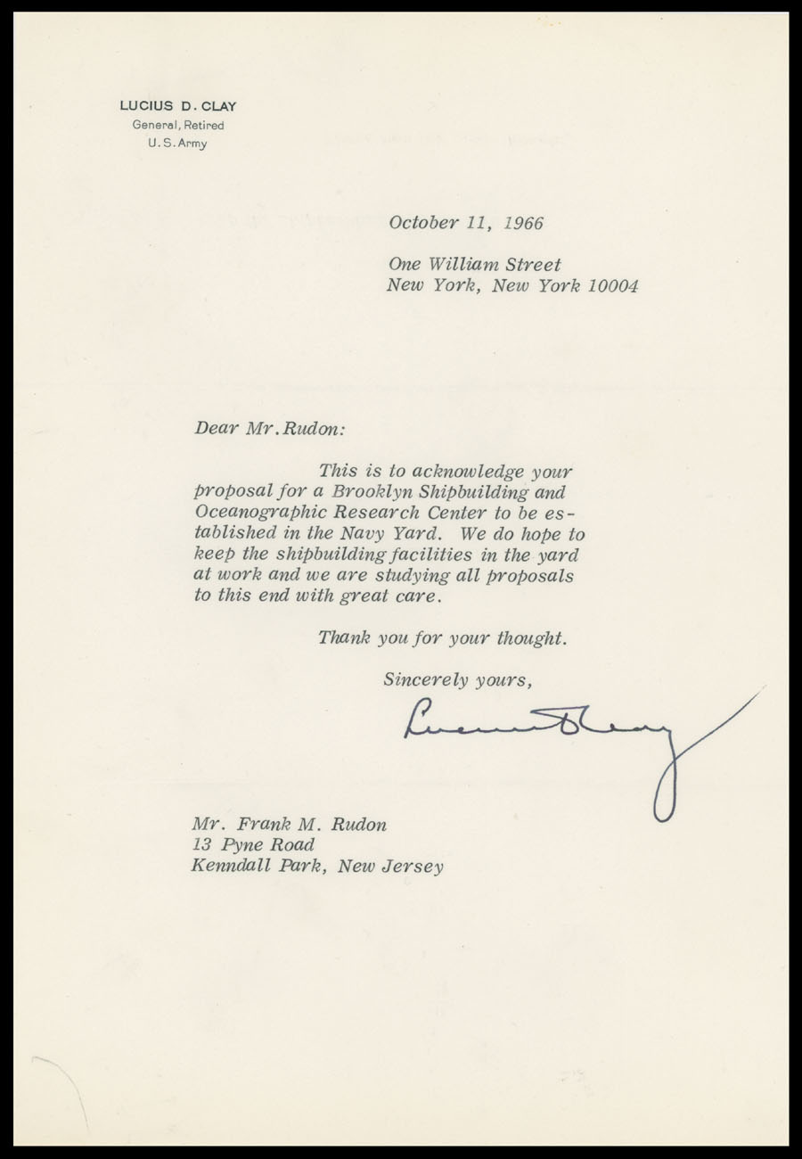 Lot 2 - autographs of famous people The Frank M. Rudon Collection -  Raritan Stamps Inc. Live Bidding Auction #89