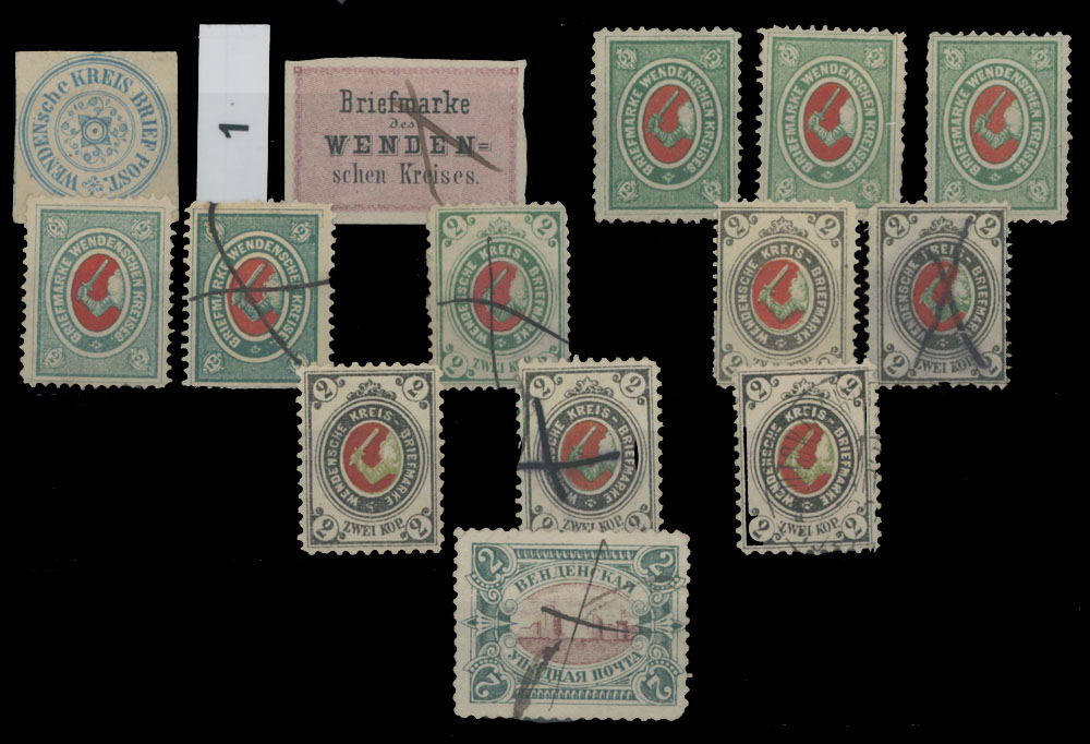 Lot 57 - Imperial Russia Wenden - Small Collection -  Raritan Stamps Inc. Live Bidding Auction #91