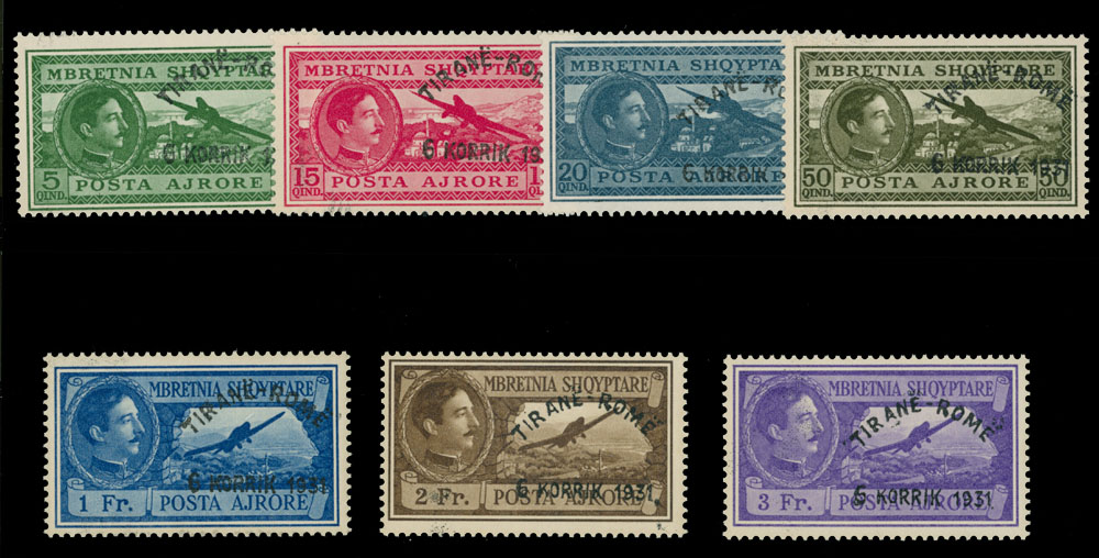 Lot 10 - Worldwide Pioneer Flights Albania -  Raritan Stamps Inc. Live Bidding Auction #92