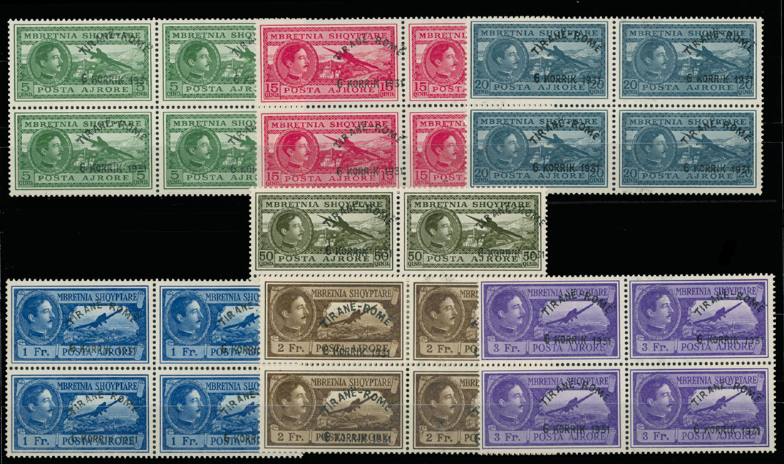 Lot 11 - Worldwide Pioneer Flights Albania -  Raritan Stamps Inc. Live Bidding Auction #92