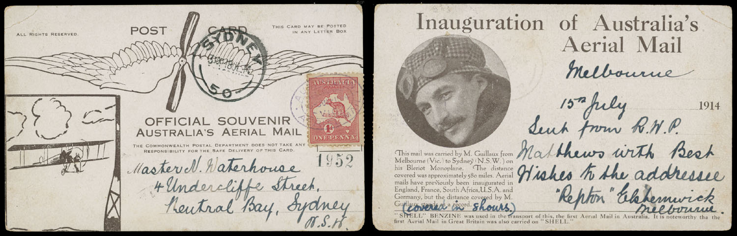 Lot 12 - Worldwide Pioneer Flights Australia -  Raritan Stamps Inc. Live Bidding Auction #92