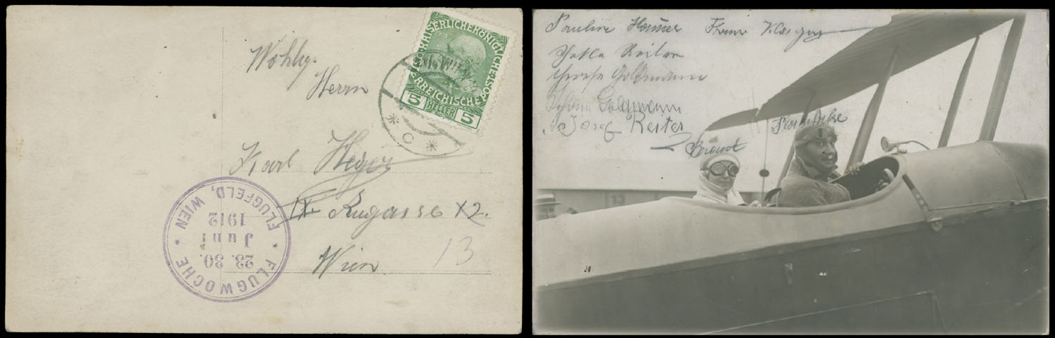 Lot 18 - Worldwide Pioneer Flights Austria -  Raritan Stamps Inc. Live Bidding Auction #92