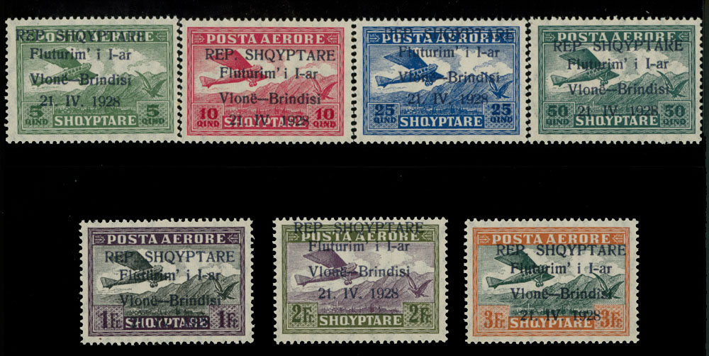 Lot 9 - Worldwide Pioneer Flights Albania -  Raritan Stamps Inc. Live Bidding Auction #92