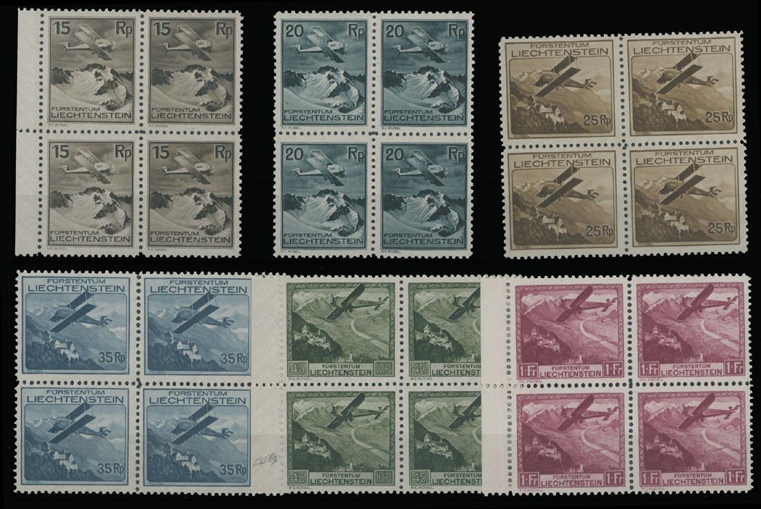 Lot 1015 - Liechtenstein air post stamps - Raritan Stamps Inc. Auction #93 Worldwide Air Post stamps and postal history, Zeppelin Flight items, philatelic rarities of the World Lot 1015 - Liechtenstein air post stamps - Raritan Stamps Inc. Auction #93 Worldwide Air Post stamps and postal history, Zeppelin Flight items, philatelic rarities of the World