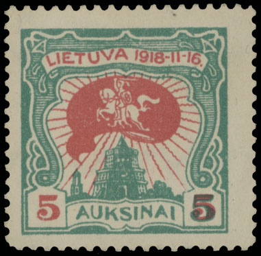 Lot 1021 - Lithuania  -  Raritan Stamps Inc. Auction #93 Worldwide Air Post stamps and postal history, Zeppelin Flight items, philatelic rarities of the World