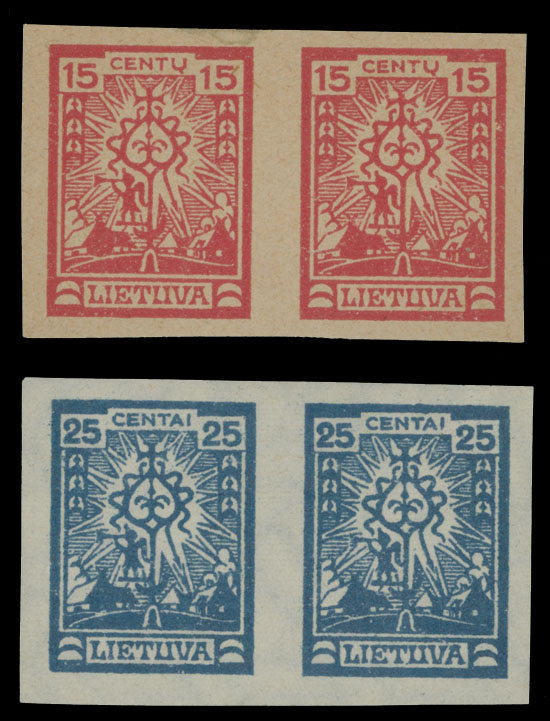 Lot 1022 - Lithuania  -  Raritan Stamps Inc. Auction #93 Worldwide Air Post stamps and postal history, Zeppelin Flight items, philatelic rarities of the World
