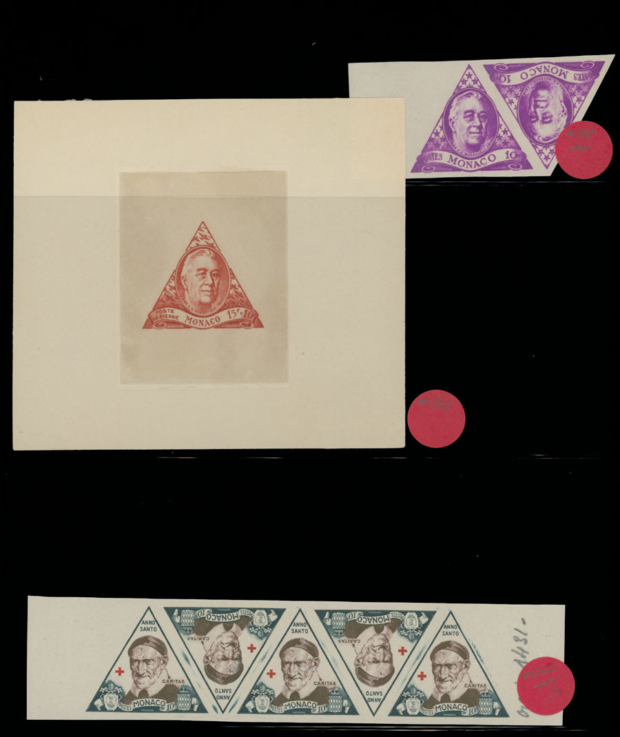 Lot 1037 - Monaco - Raritan Stamps Inc. Auction #93 Worldwide Air Post stamps and postal history, Zeppelin Flight items, philatelic rarities of the World Lot 1037 - Monaco - Raritan Stamps Inc. Auction #93 Worldwide Air Post stamps and postal history, Zeppelin Flight items, philatelic rarities of the World