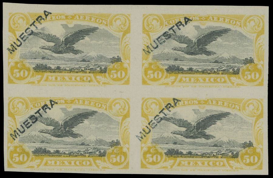 Lot 110 - 1. Worldwide Air Post Stamps and Postal History Mexico -  Raritan Stamps Inc. Auction #93 Worldwide Air Post stamps and postal history, Zeppelin Flight items, philatelic rarities of the World