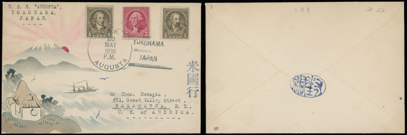Lot 1507 - Worldwide Topical Issues Karl Lewis Illustrated Covers - USA -  Raritan Stamps Inc. Auction #93 Worldwide Air Post stamps and postal history, Zeppelin Flight items, philatelic rarities of the World
