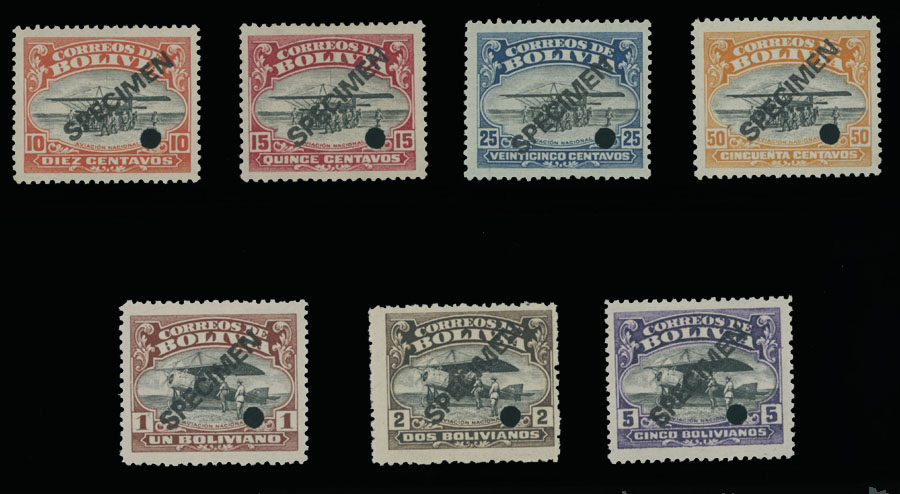 Lot 16 - 1. Worldwide Air Post Stamps and Postal History bolivia -  Raritan Stamps Inc. Auction #93 Worldwide Air Post stamps and postal history, Zeppelin Flight items, philatelic rarities of the World