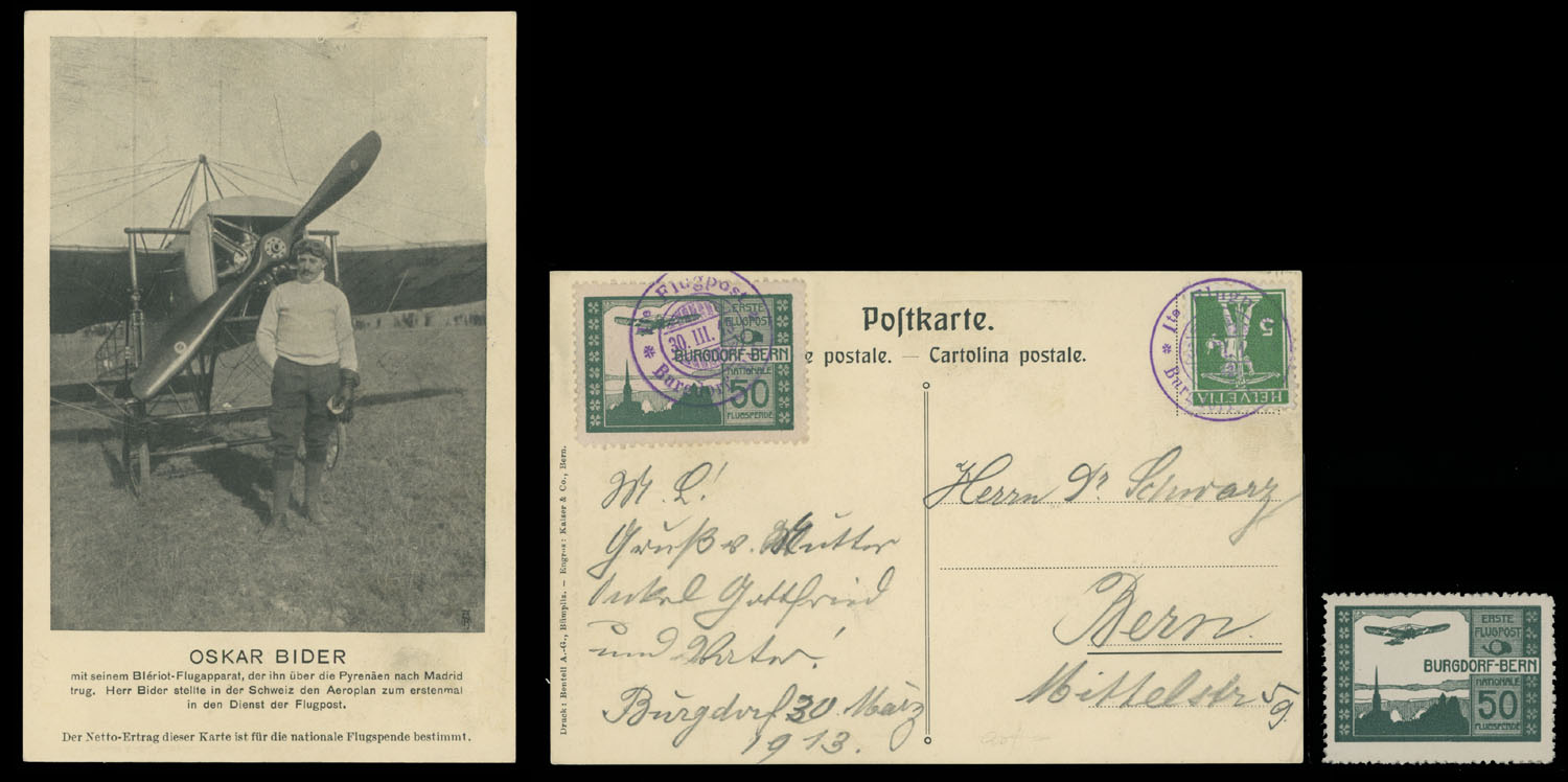 Lot 162 - 1. Worldwide Air Post Stamps and Postal History Switzerland - Raritan Stamps Inc. Auction #93 Worldwide Air Post stamps and postal history, Zeppelin Flight items, philatelic rarities of the World Lot 162 - 1. Worldwide Air Post Stamps and Postal History Switzerland - Raritan Stamps Inc. Auction #93 Worldwide Air Post stamps and postal history, Zeppelin Flight items, philatelic rarities of the World