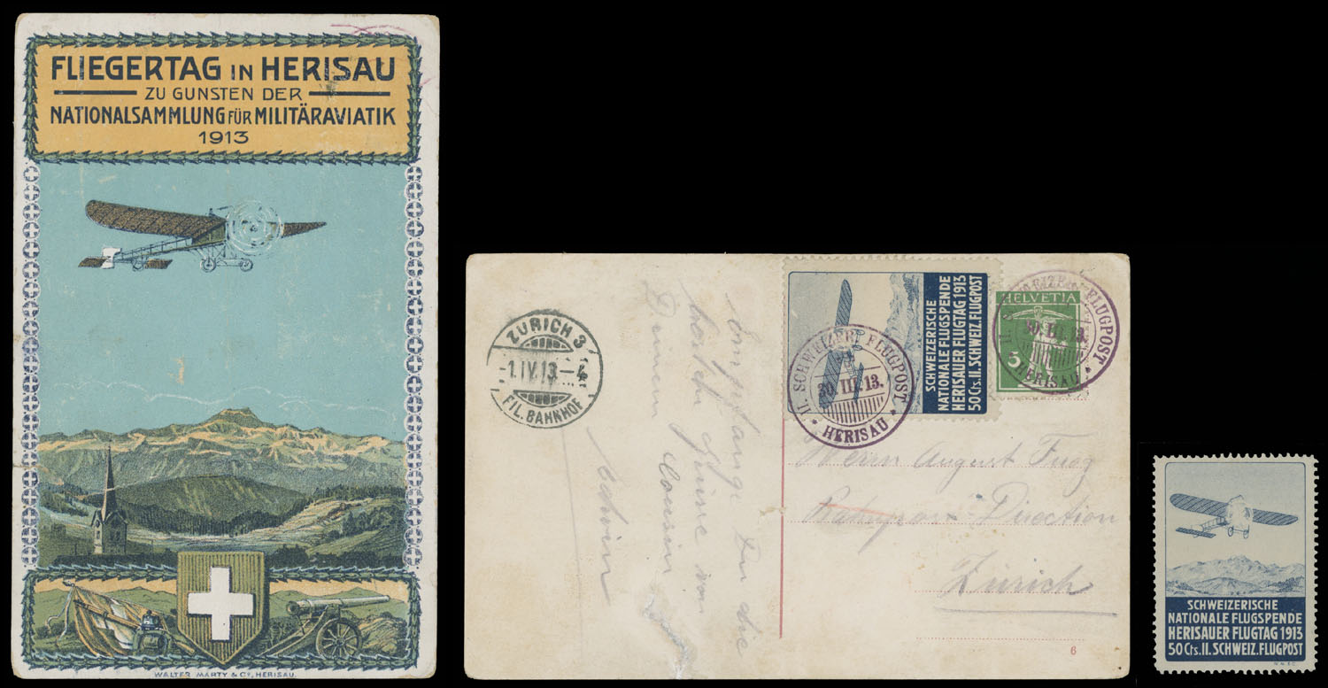 Lot 163 - 1. Worldwide Air Post Stamps and Postal History Switzerland - Raritan Stamps Inc. Auction #93 Worldwide Air Post stamps and postal history, Zeppelin Flight items, philatelic rarities of the World Lot 163 - 1. Worldwide Air Post Stamps and Postal History Switzerland - Raritan Stamps Inc. Auction #93 Worldwide Air Post stamps and postal history, Zeppelin Flight items, philatelic rarities of the World