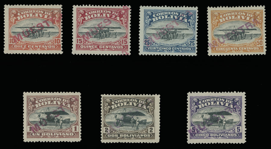 Lot 17 - 1. Worldwide Air Post Stamps and Postal History bolivia - Raritan Stamps Inc. Auction #93 Worldwide Air Post stamps and postal history, Zeppelin Flight items, philatelic rarities of the World Lot 17 - 1. Worldwide Air Post Stamps and Postal History bolivia - Raritan Stamps Inc. Auction #93 Worldwide Air Post stamps and postal history, Zeppelin Flight items, philatelic rarities of the World