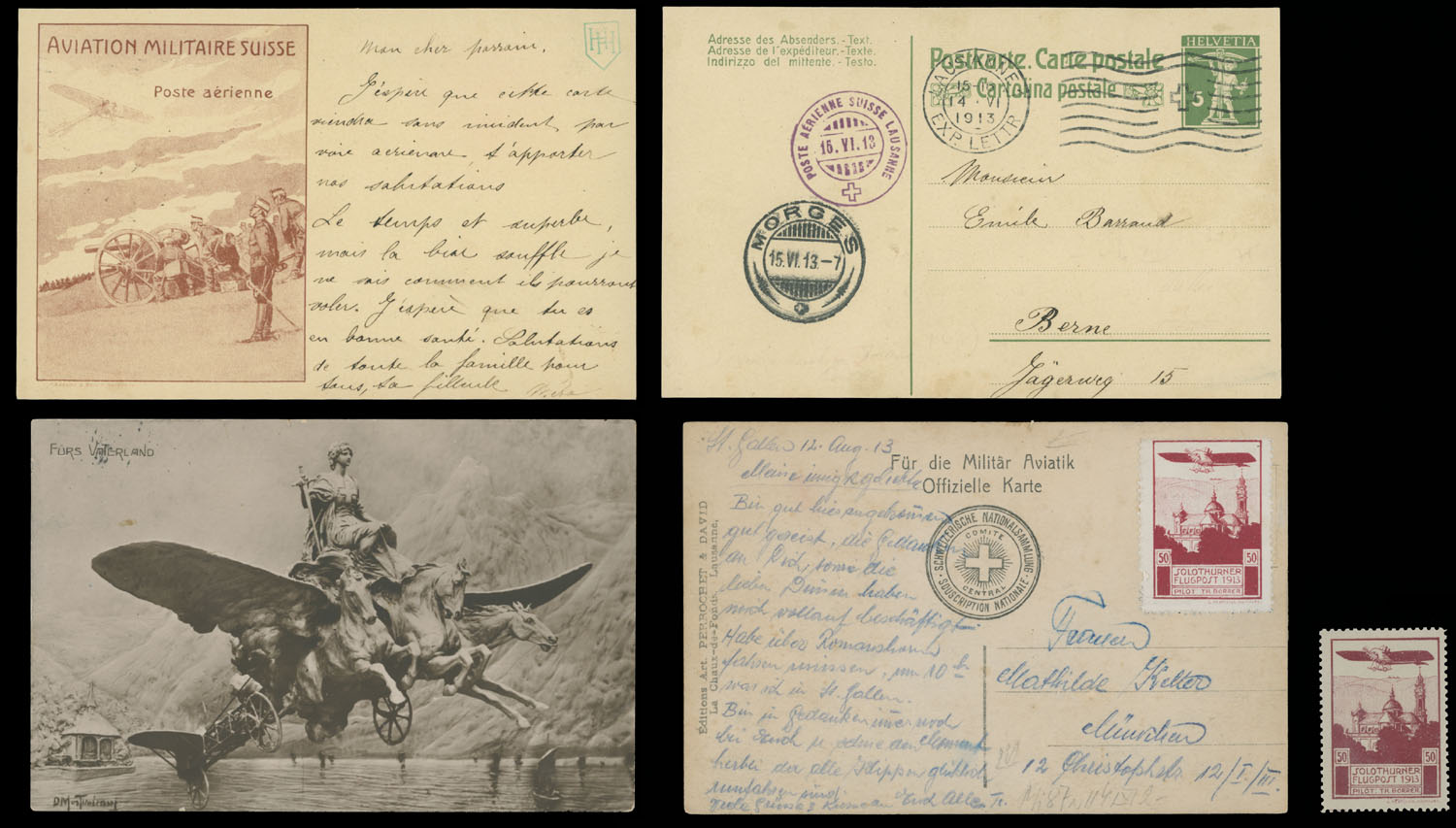 Lot 173 - 1. Worldwide Air Post Stamps and Postal History Switzerland - Raritan Stamps Inc. Auction #93 Worldwide Air Post stamps and postal history, Zeppelin Flight items, philatelic rarities of the World Lot 173 - 1. Worldwide Air Post Stamps and Postal History Switzerland - Raritan Stamps Inc. Auction #93 Worldwide Air Post stamps and postal history, Zeppelin Flight items, philatelic rarities of the World