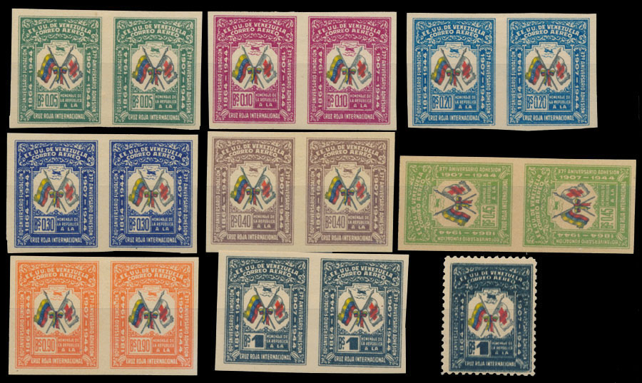 Lot 192 - 1. Worldwide Air Post Stamps and Postal History Venezuela -  Raritan Stamps Inc. Auction #93 Worldwide Air Post stamps and postal history, Zeppelin Flight items, philatelic rarities of the World
