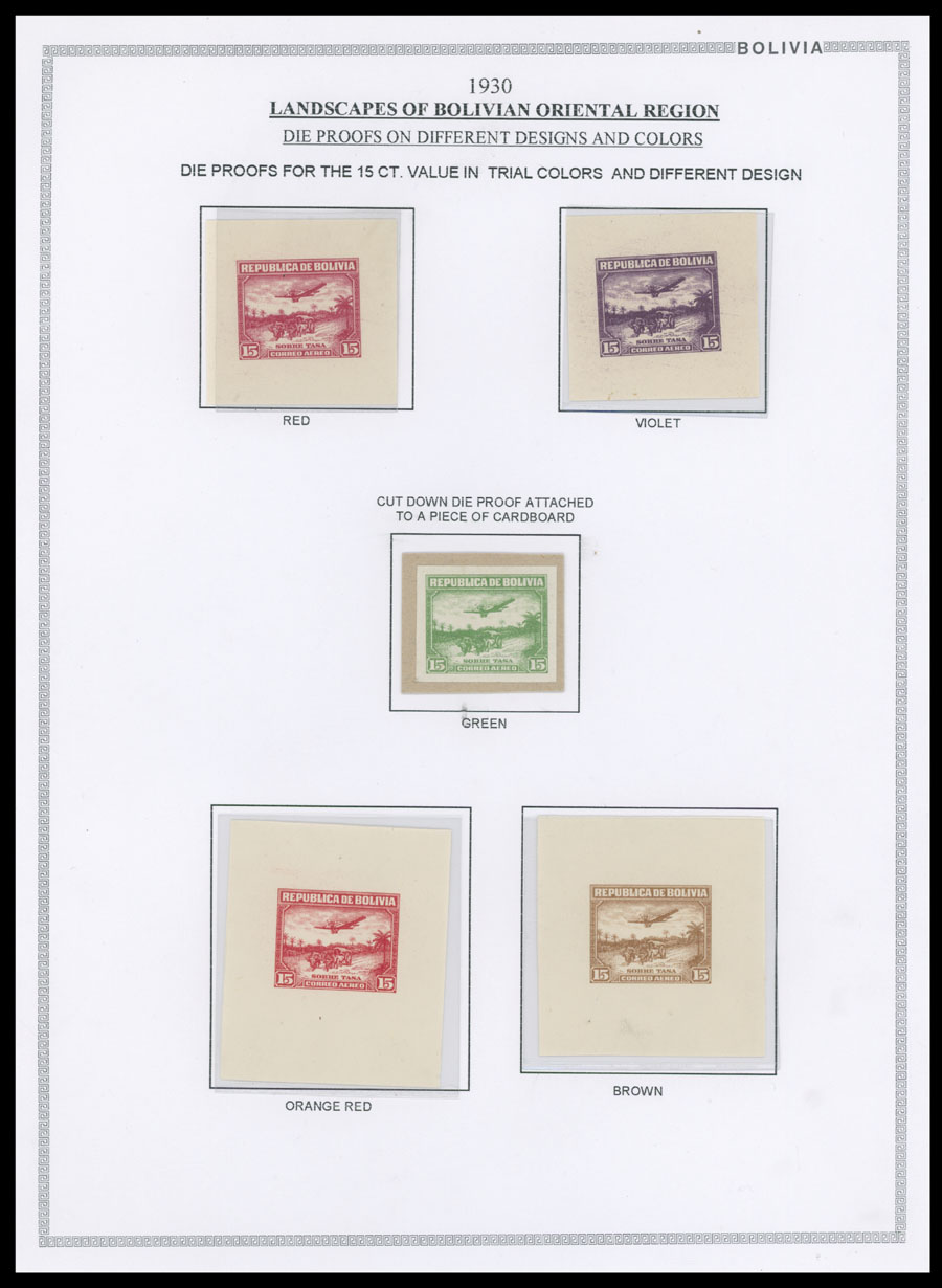 Lot 23 - 1. Worldwide Air Post Stamps and Postal History bolivia -  Raritan Stamps Inc. Auction #93 Worldwide Air Post stamps and postal history, Zeppelin Flight items, philatelic rarities of the World