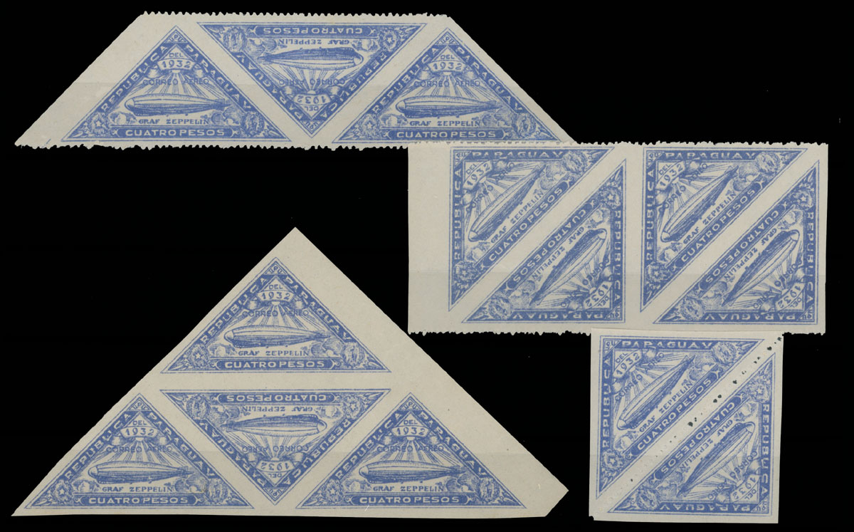 Lot 275 - 2. Worldwide Zeppelin Flights Paraguay - Raritan Stamps Inc. Auction #93 Worldwide Air Post stamps and postal history, Zeppelin Flight items, philatelic rarities of the World Lot 275 - 2. Worldwide Zeppelin Flights Paraguay - Raritan Stamps Inc. Auction #93 Worldwide Air Post stamps and postal history, Zeppelin Flight items, philatelic rarities of the World
