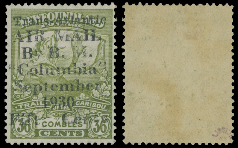 Lot 47 - 1. Worldwide Air Post Stamps and Postal History canada - newfoundland - Raritan Stamps Inc. Auction #93 Worldwide Air Post stamps and postal history, Zeppelin Flight items, philatelic rarities of the World Lot 47 - 1. Worldwide Air Post Stamps and Postal History canada - newfoundland - Raritan Stamps Inc. Auction #93 Worldwide Air Post stamps and postal history, Zeppelin Flight items, philatelic rarities of the World