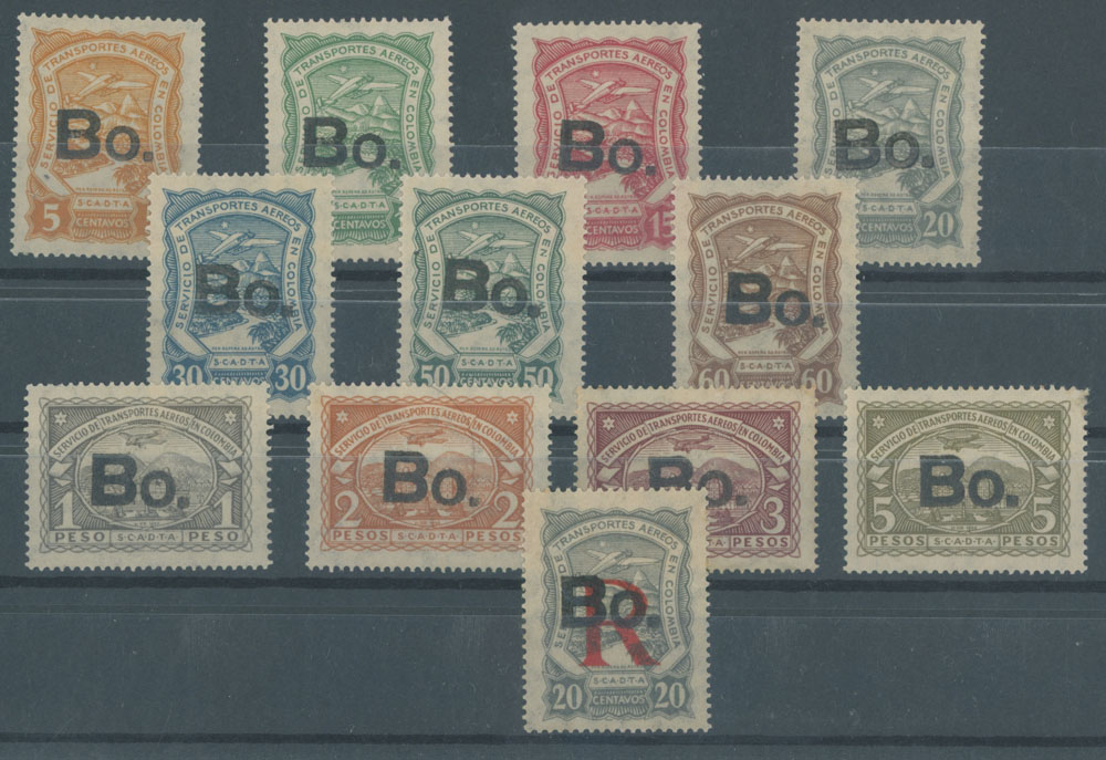 Lot 55 - 1. Worldwide Air Post Stamps and Postal History Colombia - Raritan Stamps Inc. Auction #93 Worldwide Air Post stamps and postal history, Zeppelin Flight items, philatelic rarities of the World Lot 55 - 1. Worldwide Air Post Stamps and Postal History Colombia - Raritan Stamps Inc. Auction #93 Worldwide Air Post stamps and postal history, Zeppelin Flight items, philatelic rarities of the World