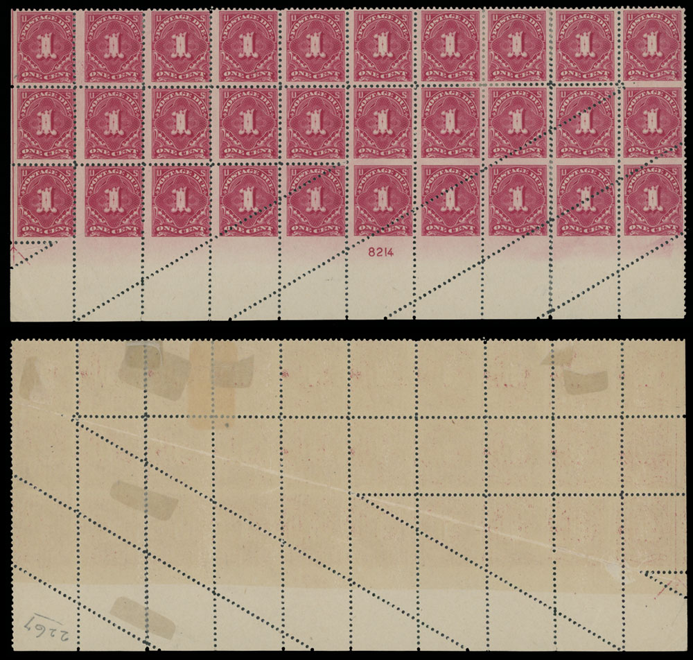 Lot 552 - 3. United States Postage due stamps -  Raritan Stamps Inc. Auction #93 Worldwide Air Post stamps and postal history, Zeppelin Flight items, philatelic rarities of the World