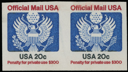 Lot 557 - 3. United States official mail -  Raritan Stamps Inc. Auction #93 Worldwide Air Post stamps and postal history, Zeppelin Flight items, philatelic rarities of the World