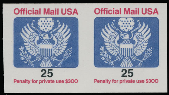 Lot 558 - 3. United States official mail -  Raritan Stamps Inc. Auction #93 Worldwide Air Post stamps and postal history, Zeppelin Flight items, philatelic rarities of the World
