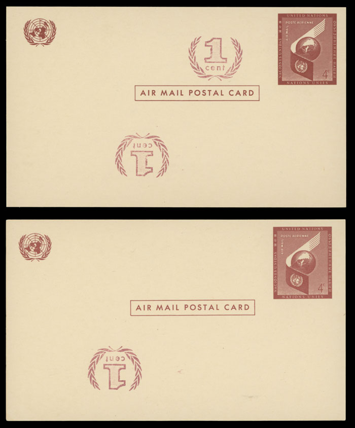 Lot 567 - 3. United States - Possessions united nations - Raritan Stamps Inc. Auction #93 Worldwide Air Post stamps and postal history, Zeppelin Flight items, philatelic rarities of the World Lot 567 - 3. United States - Possessions united nations - Raritan Stamps Inc. Auction #93 Worldwide Air Post stamps and postal history, Zeppelin Flight items, philatelic rarities of the World