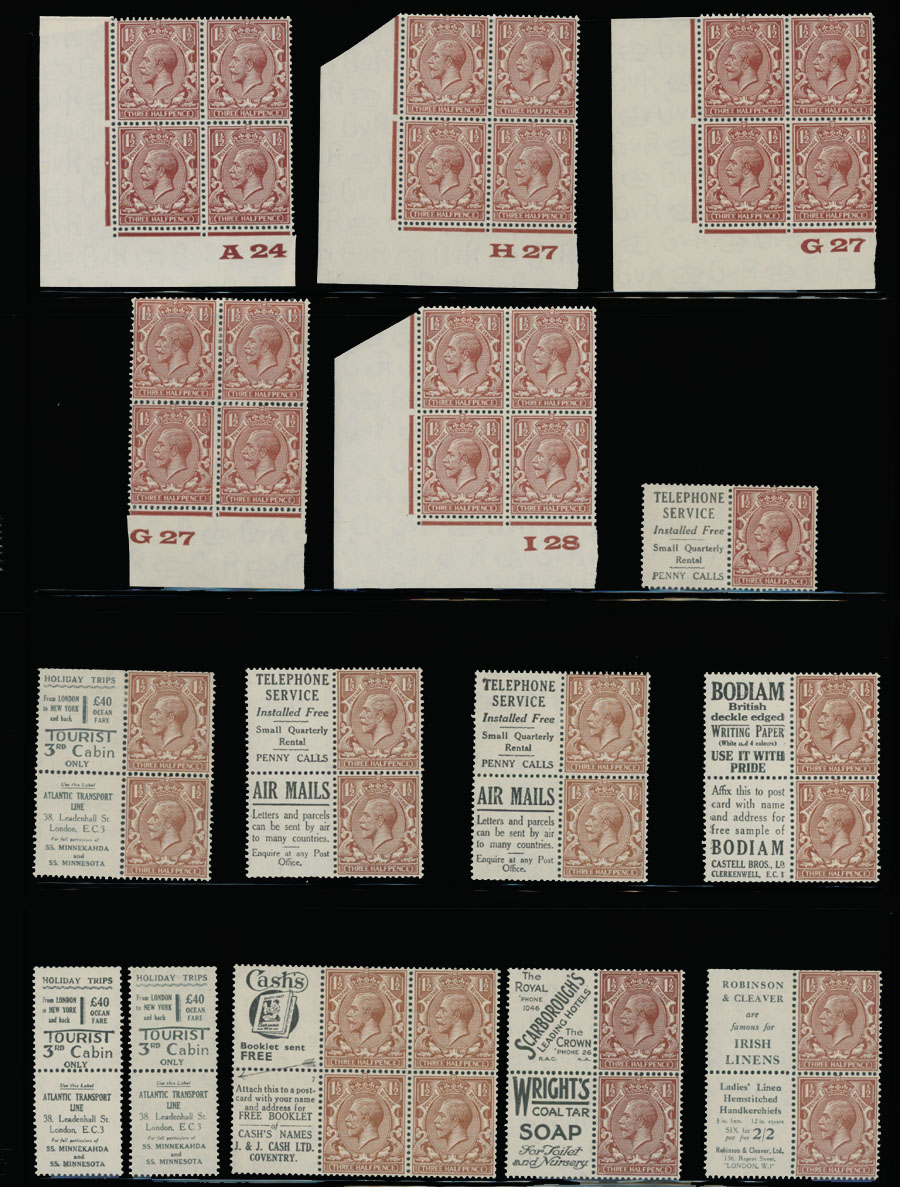 Lot 574 - 4. Great Britain - Raritan Stamps Inc. Auction #93 Worldwide Air Post stamps and postal history, Zeppelin Flight items, philatelic rarities of the World Lot 574 - 4. Great Britain - Raritan Stamps Inc. Auction #93 Worldwide Air Post stamps and postal history, Zeppelin Flight items, philatelic rarities of the World