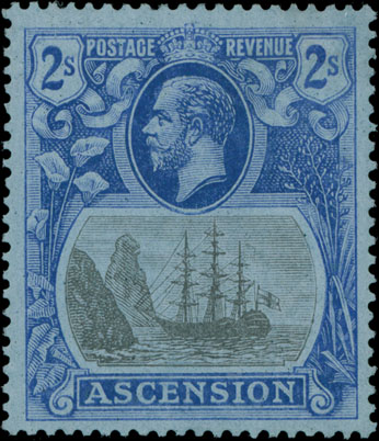 Lot 587 - 5. British Commonwealth Ascension -  Raritan Stamps Inc. Auction #93 Worldwide Air Post stamps and postal history, Zeppelin Flight items, philatelic rarities of the World