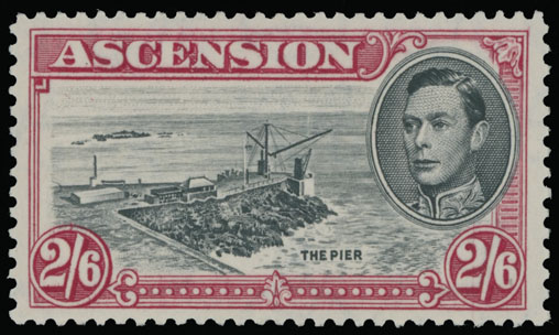 Lot 588 - 5. British Commonwealth Ascension -  Raritan Stamps Inc. Auction #93 Worldwide Air Post stamps and postal history, Zeppelin Flight items, philatelic rarities of the World