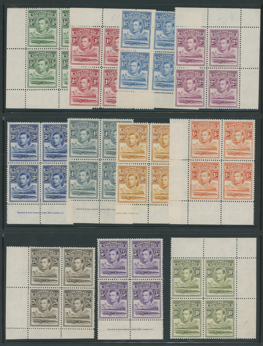 Lot 597 - 5. British Commonwealth basutoland -  Raritan Stamps Inc. Auction #93 Worldwide Air Post stamps and postal history, Zeppelin Flight items, philatelic rarities of the World