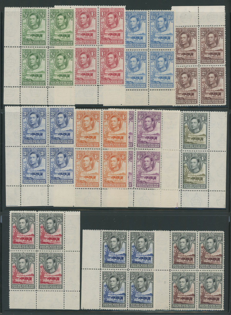 Lot 608 - 5. British Commonwealth bechuanaland protectorate -  Raritan Stamps Inc. Auction #93 Worldwide Air Post stamps and postal history, Zeppelin Flight items, philatelic rarities of the World