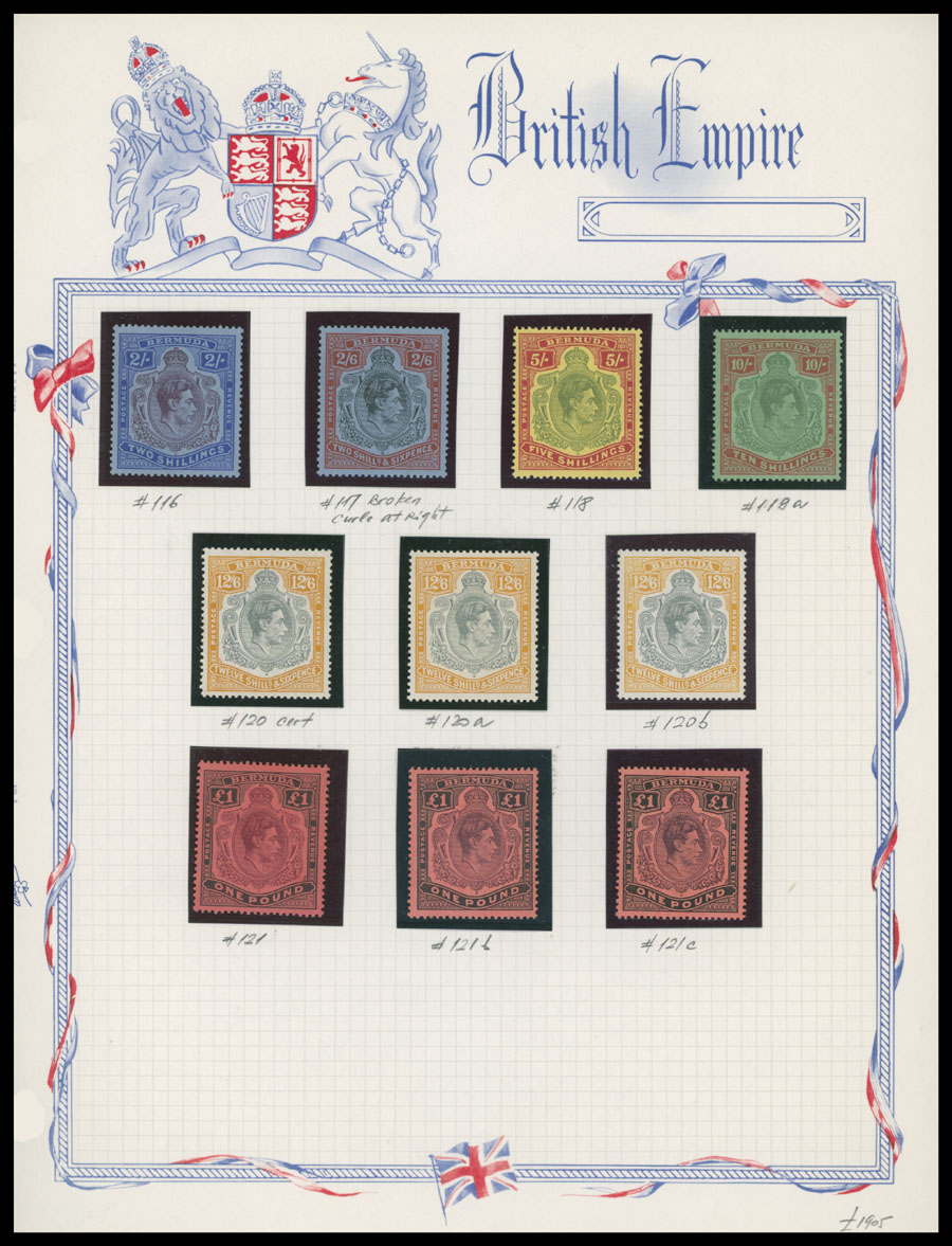 Lot 610 - 5. British Commonwealth Bermuda - Raritan Stamps Inc. Auction #93 Worldwide Air Post stamps and postal history, Zeppelin Flight items, philatelic rarities of the World Lot 610 - 5. British Commonwealth Bermuda - Raritan Stamps Inc. Auction #93 Worldwide Air Post stamps and postal history, Zeppelin Flight items, philatelic rarities of the World