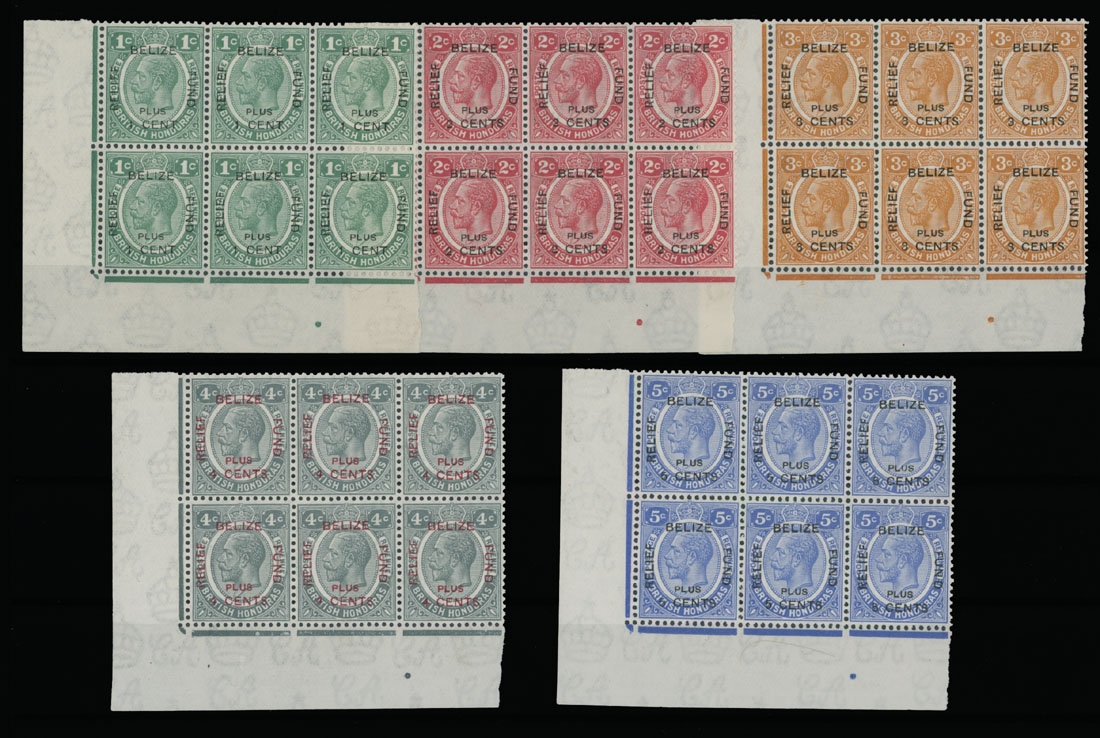 Lot 612 - 5. British Commonwealth British Honduras - Semi-Postal issues - Raritan Stamps Inc. Auction #93 Worldwide Air Post stamps and postal history, Zeppelin Flight items, philatelic rarities of the World Lot 612 - 5. British Commonwealth British Honduras - Semi-Postal issues - Raritan Stamps Inc. Auction #93 Worldwide Air Post stamps and postal history, Zeppelin Flight items, philatelic rarities of the World
