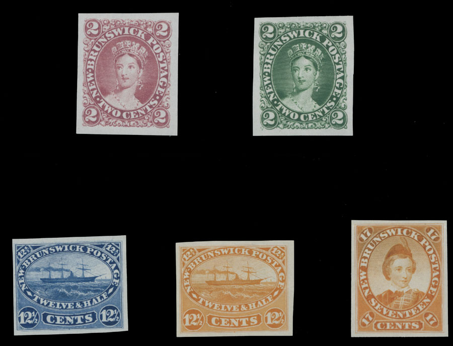 Lot 614 - 6. British North America new brunswick - Raritan Stamps Inc. Auction #93 Worldwide Air Post stamps and postal history, Zeppelin Flight items, philatelic rarities of the World Lot 614 - 6. British North America new brunswick - Raritan Stamps Inc. Auction #93 Worldwide Air Post stamps and postal history, Zeppelin Flight items, philatelic rarities of the World