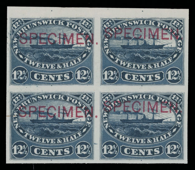 Lot 615 - 6. British North America new brunswick - Raritan Stamps Inc. Auction #93 Worldwide Air Post stamps and postal history, Zeppelin Flight items, philatelic rarities of the World Lot 615 - 6. British North America new brunswick - Raritan Stamps Inc. Auction #93 Worldwide Air Post stamps and postal history, Zeppelin Flight items, philatelic rarities of the World