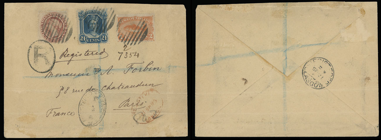 Lot 633 - 6. British North America Newfoundland - Raritan Stamps Inc. Auction #93 Worldwide Air Post stamps and postal history, Zeppelin Flight items, philatelic rarities of the World Lot 633 - 6. British North America Newfoundland - Raritan Stamps Inc. Auction #93 Worldwide Air Post stamps and postal history, Zeppelin Flight items, philatelic rarities of the World