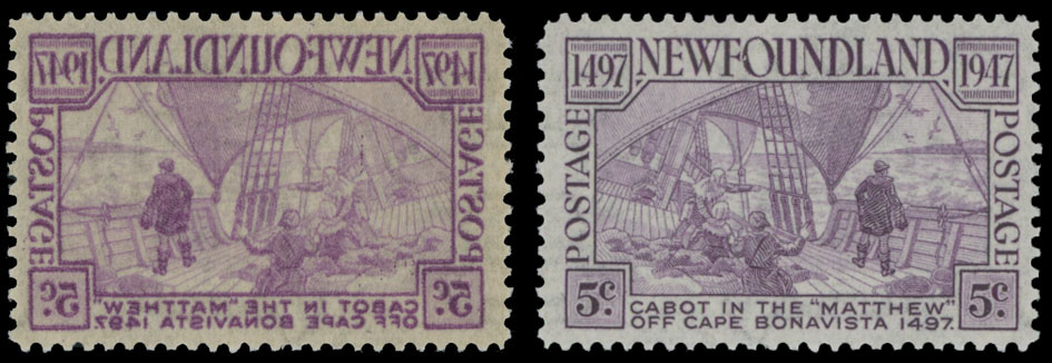 Lot 650 - 6. British North America Newfoundland -  Raritan Stamps Inc. Auction #93 Worldwide Air Post stamps and postal history, Zeppelin Flight items, philatelic rarities of the World