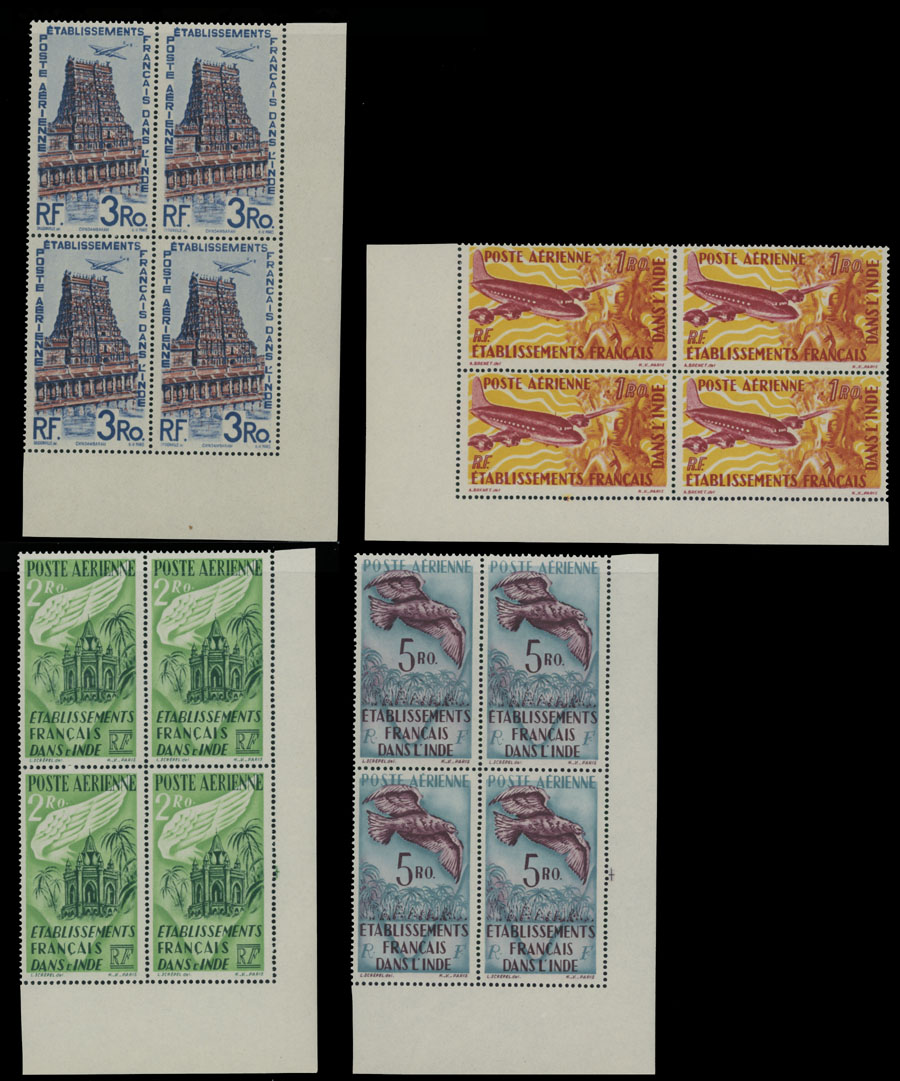 Lot 70 - 1. Worldwide Air Post Stamps and Postal History french india - Raritan Stamps Inc. Auction #93 Worldwide Air Post stamps and postal history, Zeppelin Flight items, philatelic rarities of the World Lot 70 - 1. Worldwide Air Post Stamps and Postal History french india - Raritan Stamps Inc. Auction #93 Worldwide Air Post stamps and postal history, Zeppelin Flight items, philatelic rarities of the World