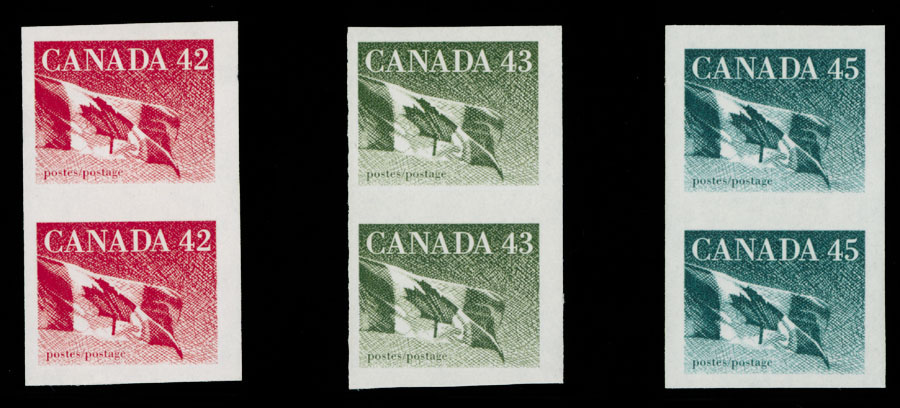 Lot 736 - 7. Canada modern errors - Raritan Stamps Inc. Auction #93 Worldwide Air Post stamps and postal history, Zeppelin Flight items, philatelic rarities of the World Lot 736 - 7. Canada modern errors - Raritan Stamps Inc. Auction #93 Worldwide Air Post stamps and postal history, Zeppelin Flight items, philatelic rarities of the World