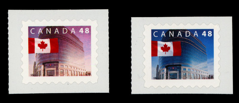 Lot 746 - 7. Canada modern errors - Raritan Stamps Inc. Auction #93 Worldwide Air Post stamps and postal history, Zeppelin Flight items, philatelic rarities of the World Lot 746 - 7. Canada modern errors - Raritan Stamps Inc. Auction #93 Worldwide Air Post stamps and postal history, Zeppelin Flight items, philatelic rarities of the World