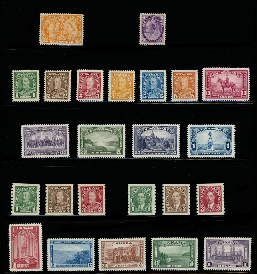 Lot 762 - 7. Canada Premium Quality Group - Raritan Stamps Inc. Auction #93 Worldwide Air Post stamps and postal history, Zeppelin Flight items, philatelic rarities of the World Lot 762 - 7. Canada Premium Quality Group - Raritan Stamps Inc. Auction #93 Worldwide Air Post stamps and postal history, Zeppelin Flight items, philatelic rarities of the World