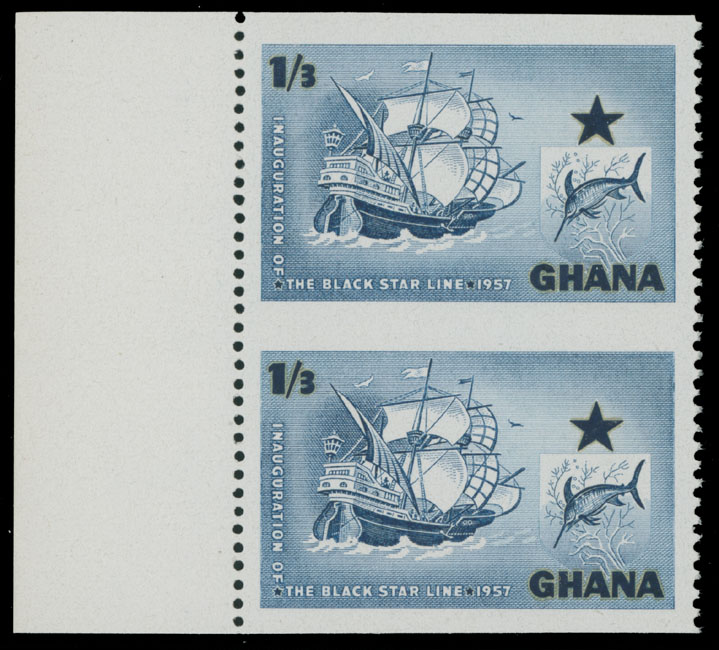 Lot 770 - 8. British Commonwealth (C-Z) ghana -  Raritan Stamps Inc. Auction #93 Worldwide Air Post stamps and postal history, Zeppelin Flight items, philatelic rarities of the World