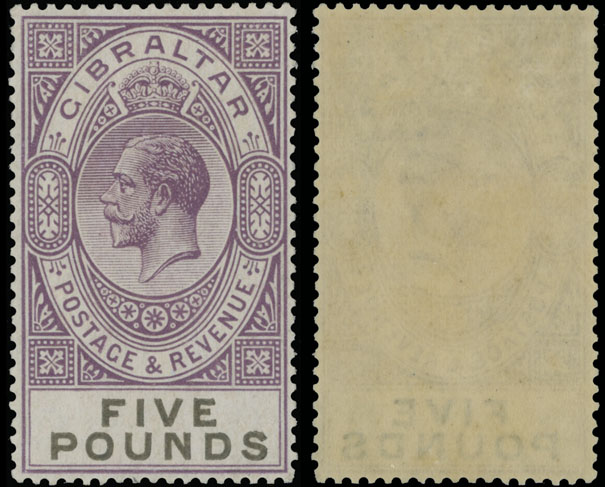 Lot 772 - 8. British Commonwealth (C-Z) Gibraltar -  Raritan Stamps Inc. Auction #93 Worldwide Air Post stamps and postal history, Zeppelin Flight items, philatelic rarities of the World