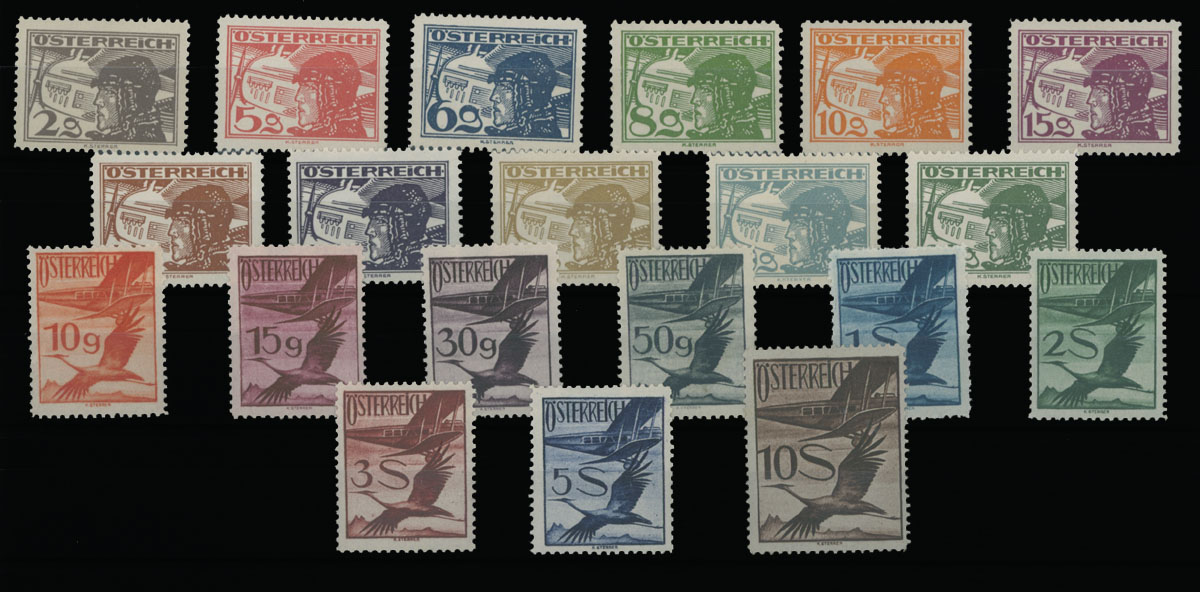 Lot 8 - 1. Worldwide Air Post Stamps and Postal History Austria -  Raritan Stamps Inc. Auction #93 Worldwide Air Post stamps and postal history, Zeppelin Flight items, philatelic rarities of the World