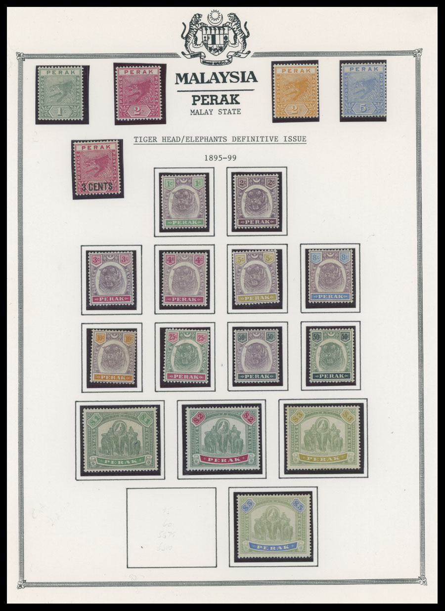 Lot 803 - 8. British Commonwealth (C-Z) malayan states -  Raritan Stamps Inc. Auction #93 Worldwide Air Post stamps and postal history, Zeppelin Flight items, philatelic rarities of the World
