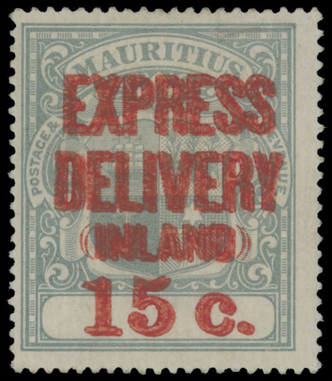 Lot 808 - 8. British Commonwealth (C-Z) Mauritius -  Raritan Stamps Inc. Auction #93 Worldwide Air Post stamps and postal history, Zeppelin Flight items, philatelic rarities of the World