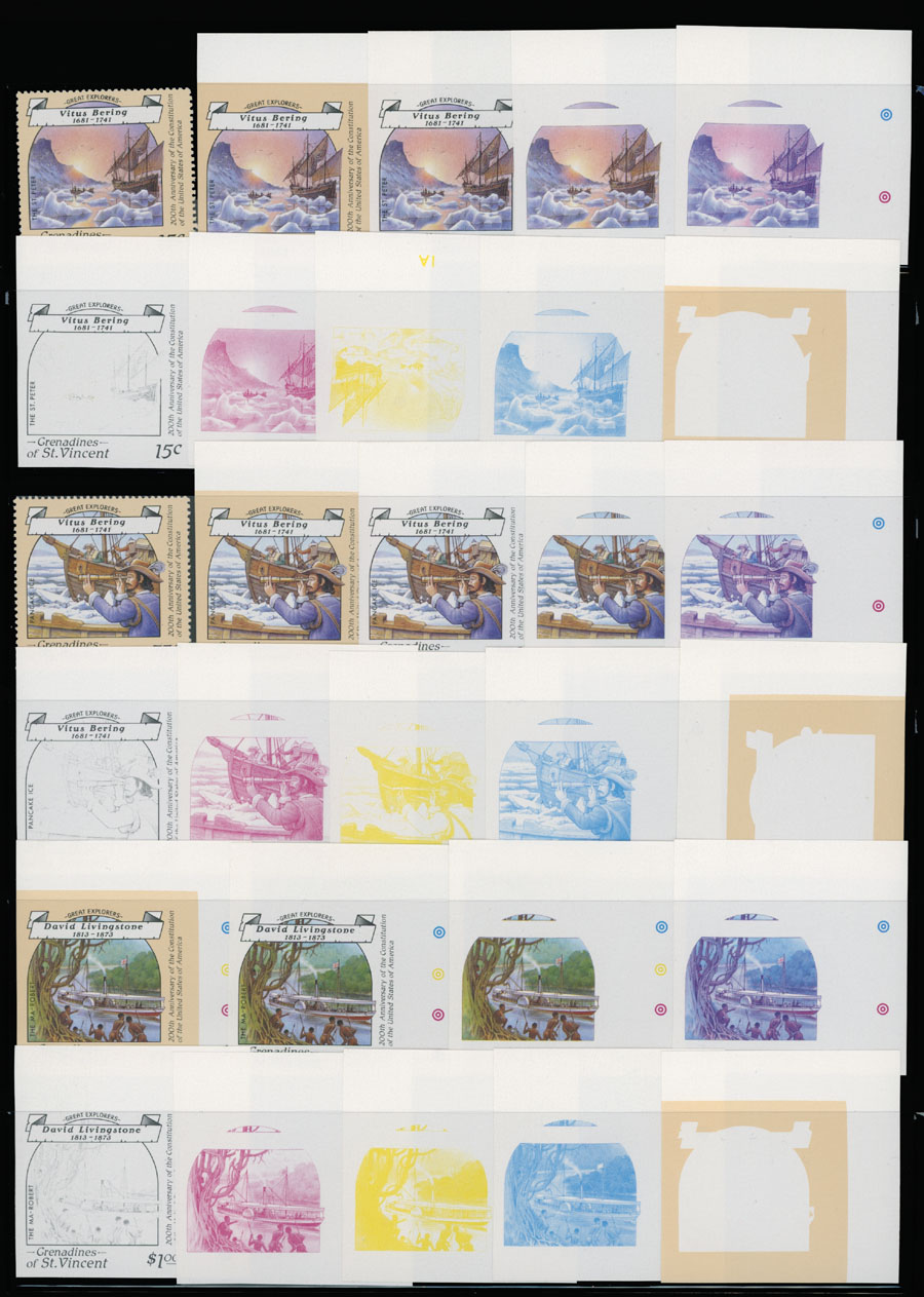 Lot 823 - 8. British Commonwealth (C-Z) Saint Vincent Grenadines -  Raritan Stamps Inc. Auction #93 Worldwide Air Post stamps and postal history, Zeppelin Flight items, philatelic rarities of the World